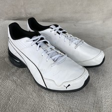 PUMA Super Levitate White Black Leather Mens Size 11 Running Shoes 190974-01 NEW picture