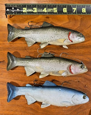 Huddleston Deluxe 8” Soft Plastic Swimbaits  Multicolor Lot of 6 picture