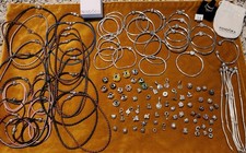 HUGE  Lot Of 56 Pandora ALE Bracelets & Necklaces + 74 Charms 720+ Grams picture
