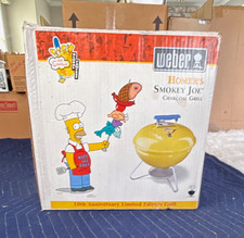 Weber Homer's Smokey Joe Charcoal Grill The Simpsons 10th Anniversary Yellow LE picture
