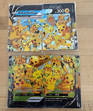 Pokemon TCG Pikachu V-UNION 4-Card Set Crown Zenith Holo English SWSH139-142 picture
