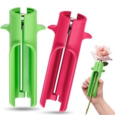 2 Pcs Rose Thorn Stripper Tool Thorn Remover for Rose Leaf, Green, Red picture