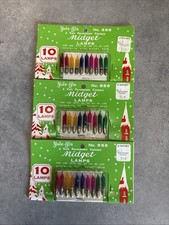 3 Packs 6V Vintage Christmas YuleGlo Midget 888 Lamps Screw In Light Bulbs picture