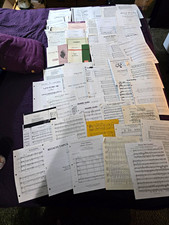 collection of printed choral sheet music and Jewish liturgical Choral Music picture