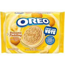 OREO Banana Pudding Sandwich Cookies, Limited Edition, 10.68 oz picture