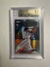 Ronald Acuña Jr. RC 2018 Topps Chrome #193 Prism Refractor (RC) BGS 9.5 GEM MINT picture