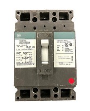 GE TED134125 Industrial Circuit Breaker 125A 3-Pole 480VAC 250VDC picture
