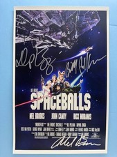SPACEBALLS MOVIE POSTER 11x17 SIGNED BY 3 AUTHENTICATED with COA  picture