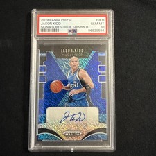 2019-20 Panini Prizm Signatures Jason Kidd #SG-JKD Auto Blue Shimmer Prizm picture