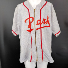 Rare Antiq Vint 1930s Park Wool Baseball Uniform Jersey Shirt Men Game Used No 2 picture