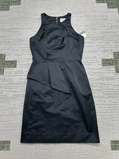 Milly Dress Womens 2 Black Satin Blouson New  picture
