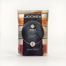 Jockey Men's H-Fly Design Full Rise Briefs XL 40-42 picture