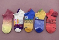 5 pairs/Set Bombas Women's Solid Honeycomb Ankle socks - Size Medium 8-10.5 picture