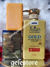 2pc. Lait ASIAN Super 3X Glow Body LOTION Spf60 & Gluta Master Whitening Soap picture