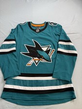 NWOT Fanatics Premium San Jose Sharks Men’s Size 46 Home Jersey  picture