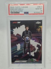 2025 Topps Chrome F1 Kimi Antonelli Neon Nations RC #NN-4 PSA 10 GEM MT Mercedes picture