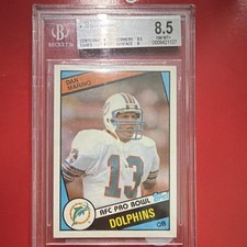 Topps 1984 Dan Marino Miami Dolphins #123 RC AFC Pro Bowl Graded BGS 8.5 picture