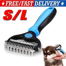 Professional Pet Grooming Tool 2 Sided Undercoat Dog Cat Shedding Comb Brush Pet picture