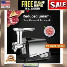 Meat Grinder Electric Heavy Duty Stainless Steel Meat Mincer &3 Grinding Plates picture