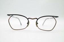 Vintage Six Glasses 020 136 Black Bronze Square Glasses Frame NOS picture