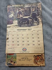 Vintage Esso 1968 Calendar Sign: Snipes Oil Co Cox Avenue Calhoun Falls, SC 👀 picture