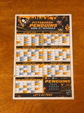 4 X 6  2026-27 NHL  MAGNETIC TEAM SCHEDULES WITH A GLOSSY FINNISH, ALL TEAMS picture