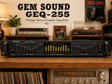 GEM SOUND 🌈RaRe🌈 Vintage Stereo Graphic Equalizer picture