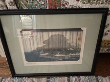 Hiroshige Vintage Woodblock Print “Evening Rain 