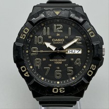 Casio MRW-210H Mens Watch 50mm Black Dial Black Resin Day Date 100M WR picture