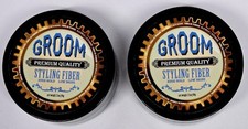 Groom Styling Fiber Hair High Hold Low Shine 3.5 oz ( 99g ) 2 Pack picture