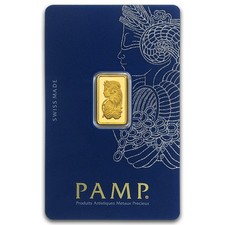 2.5 gram Gold PAMP Lady Fortuna VERISCAN™ Bar (In Assay).9999 Fine picture