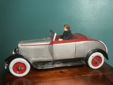 Antique Citroen Tinplate Windup Car - French Tin Toy Car picture