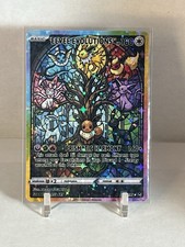 FAN ART: Eevee Stained glass holo Alt Art Holo Promo Pokémon Unofficial picture