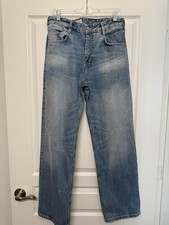 Pilcro Women's Jeans Blue Medium Wash Denim, Size 29, Straight Fit, 5-Pocket picture