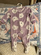 Carter's NWT 3M baby girl sleep or play 2-way zipper picture