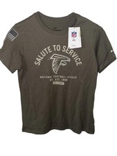 Nike Dri Fit Mens Atlanta Falcons Salute To Service T-shirt Green Medium NWT picture