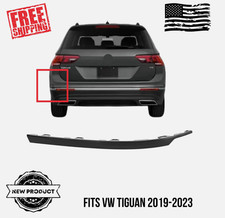 Fits 2019-2023 Tiguan Rear Outer Bumper Trim Black Left picture