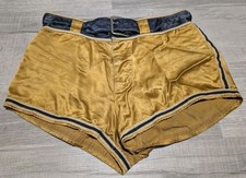 Vintage Antique 30's 40's Men's Sz 34 Basketball Shorts w/ Buttons and Belt READ picture