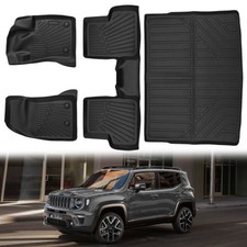 TPE 3D Floor Mats &Trunk Cargo Liner For 2015-2023 Jeep Renegade All-Weather US picture