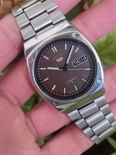 STUNNING Vintage Seiko 5 7009-4030 Automatic Brown Dial Japan Made Men's Watch picture