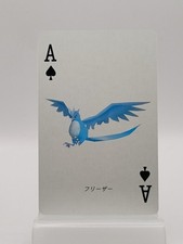 1998 POKEMON STADIUM BLUE VERSION PLAYING CARD ACE OF SPADES ARTICUNO ~ Ungraded picture