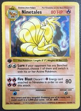 Ninetales 12/102 1999 Pokemon Base Set 1st Edition Shadowless Holo picture