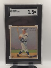 1933 Goudey Chuck Klein #128 SGC 1.5 HOF Philadelphia Phillies Vintage picture