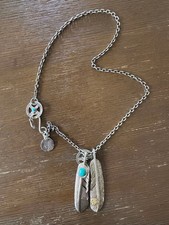 Goro's Men Accessory Shun.Silversmith Full Custom Feather Necklace VHTF Designer picture