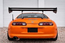 GT Aluminum Spoiler Wing Supra Fast And Furious 53' Universal Tuner Car picture