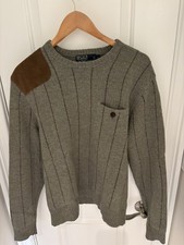 Blue Label Vintage Polo Ralph Lauren Hunting & Shooting Crewneck Sweater size L picture