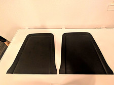 1965-1967 Mustang Standard Or Pony Seatback Pair Black Vinyl Upholstery picture
