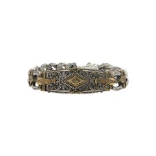 Konstantino 925 Sterling Silver & Bronze Myrmidones Bracelet Size 7.5
