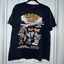Vintage 1994 Green Day Dookie Tour, XL Black  Tee Shirt picture