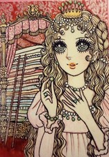 ACEO Photo PRINT Big Starry Eyed the Princess and the Pea Signed  picture